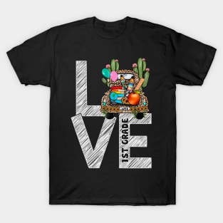 Love 1st Grade Apple Funny T-Shirt